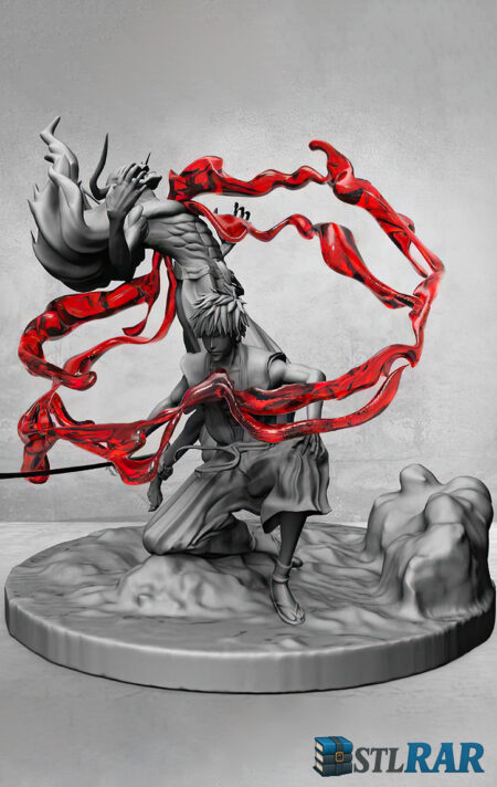 Ichigo Hollow STL | Bleach Anime Figure | 3D Printable Hollow Form Statue | Digital Download