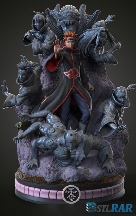 Pain Akatsuki Diorama STL