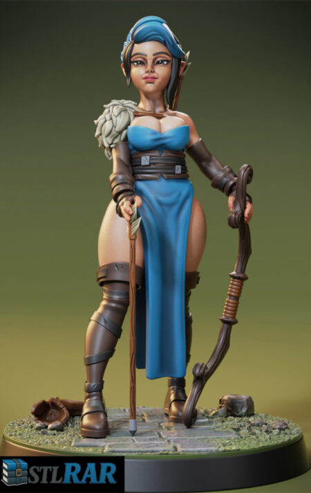 Fantasy Elf Archer STL File