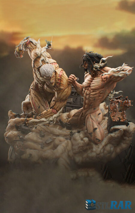 Eren vs Armored Titan STL