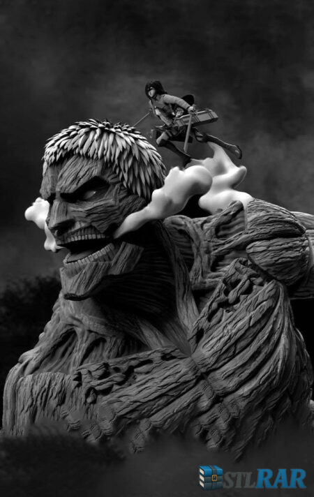Armored Titan & Mikasa STL