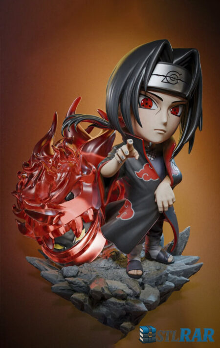 Chibi Itachi Uchiha STL – Naruto Anime 3D Print Model