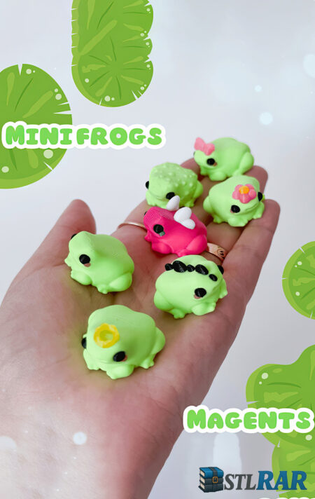 Mini Frog Magnets STL