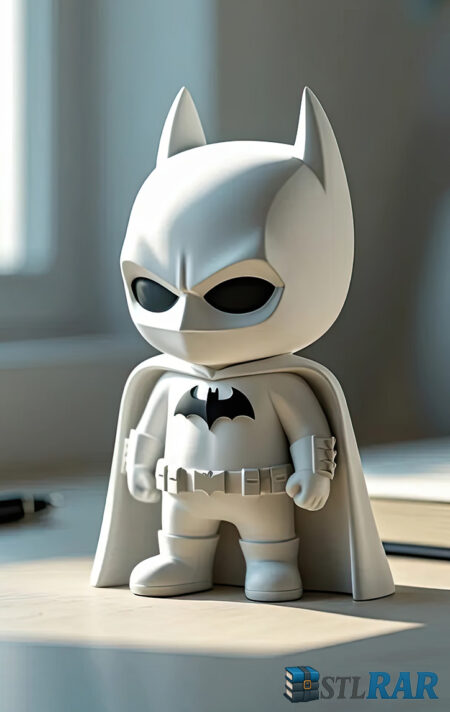 Mini Batman Desk Buddy STL | DC Comics Figure | 3D Printable Statue | Digital Download